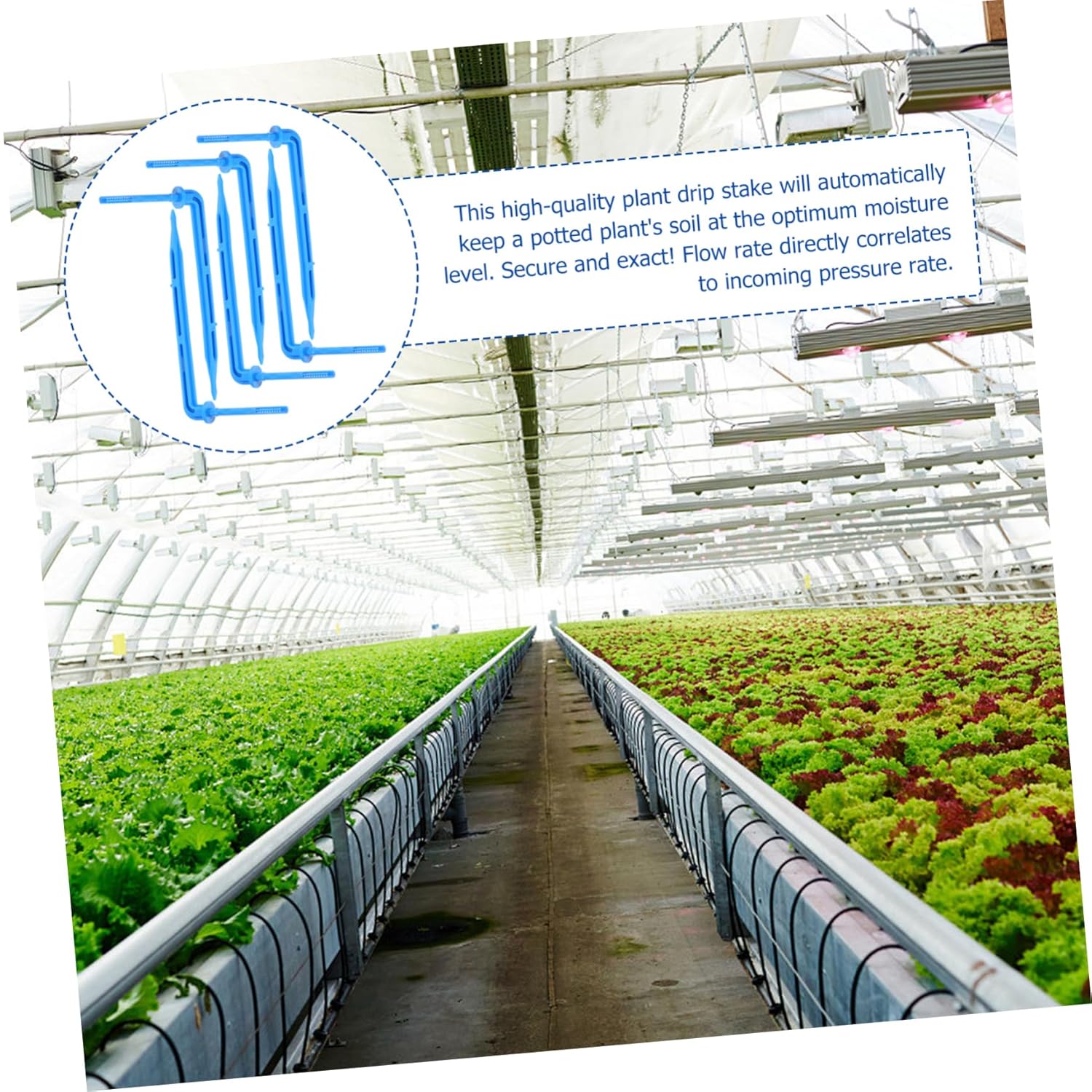 VICASKY 4sets Irrigation Tools U Plants Garden Watering System Soaker Drip Irrigation Spikes Indoor Plant for Pots Irrigation Plant Drip Stakes Irrigation Stake 100pcs*4