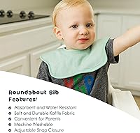 Vista 2 de Tiny Twinkle Roundabout Baberos de baba 360 baberos giratorios impermeables y absorbentes para dentición