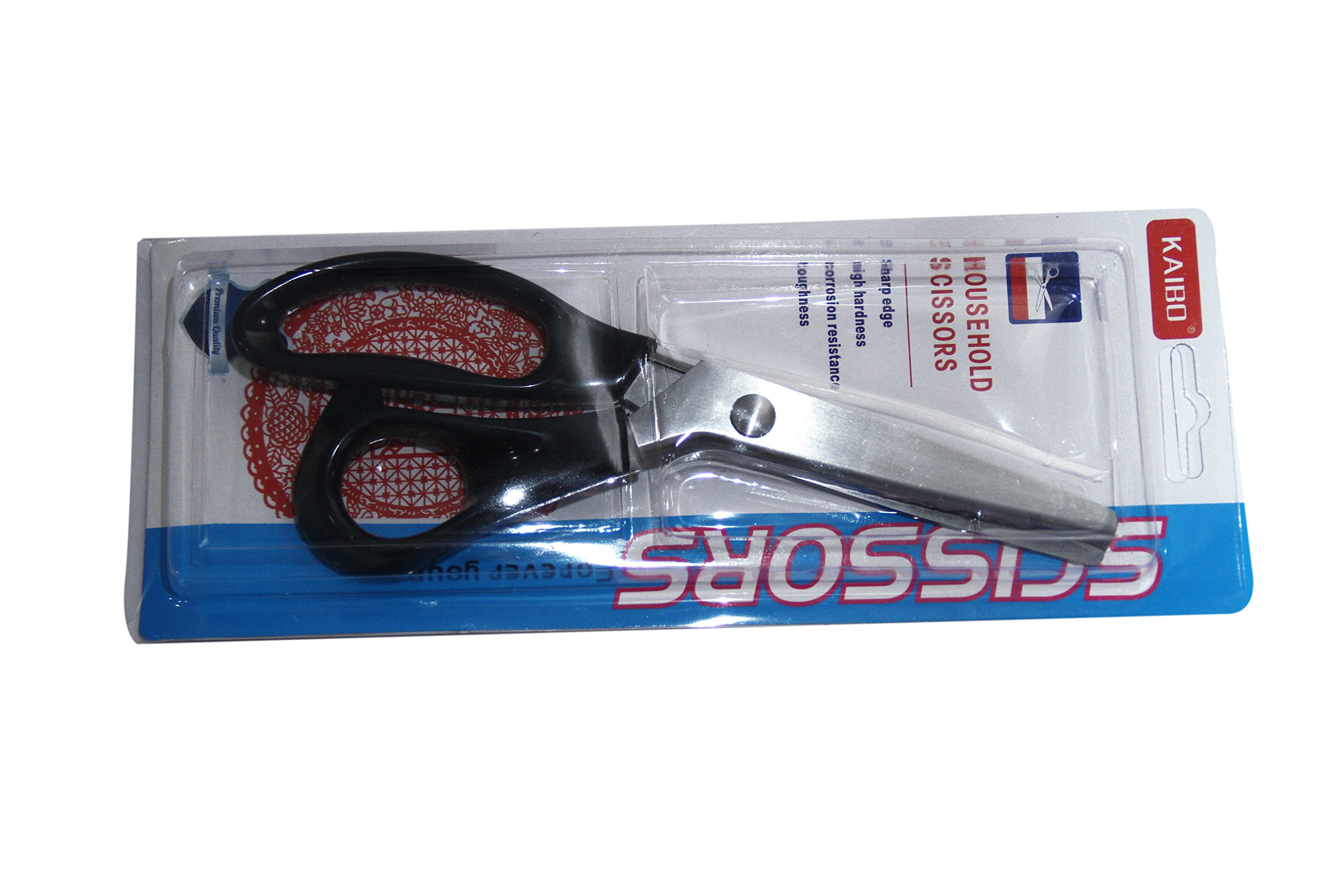 ASINT 9" Inches Professional Zig Zag Scissor for Cloth Fabric Cutting and Tailoring Work, Mild Steel, Ergonomic Grips, Ultra-Sharp, Pinking Shears for Sewing, Craft, Dressmaking, Fabrics Art and Craft