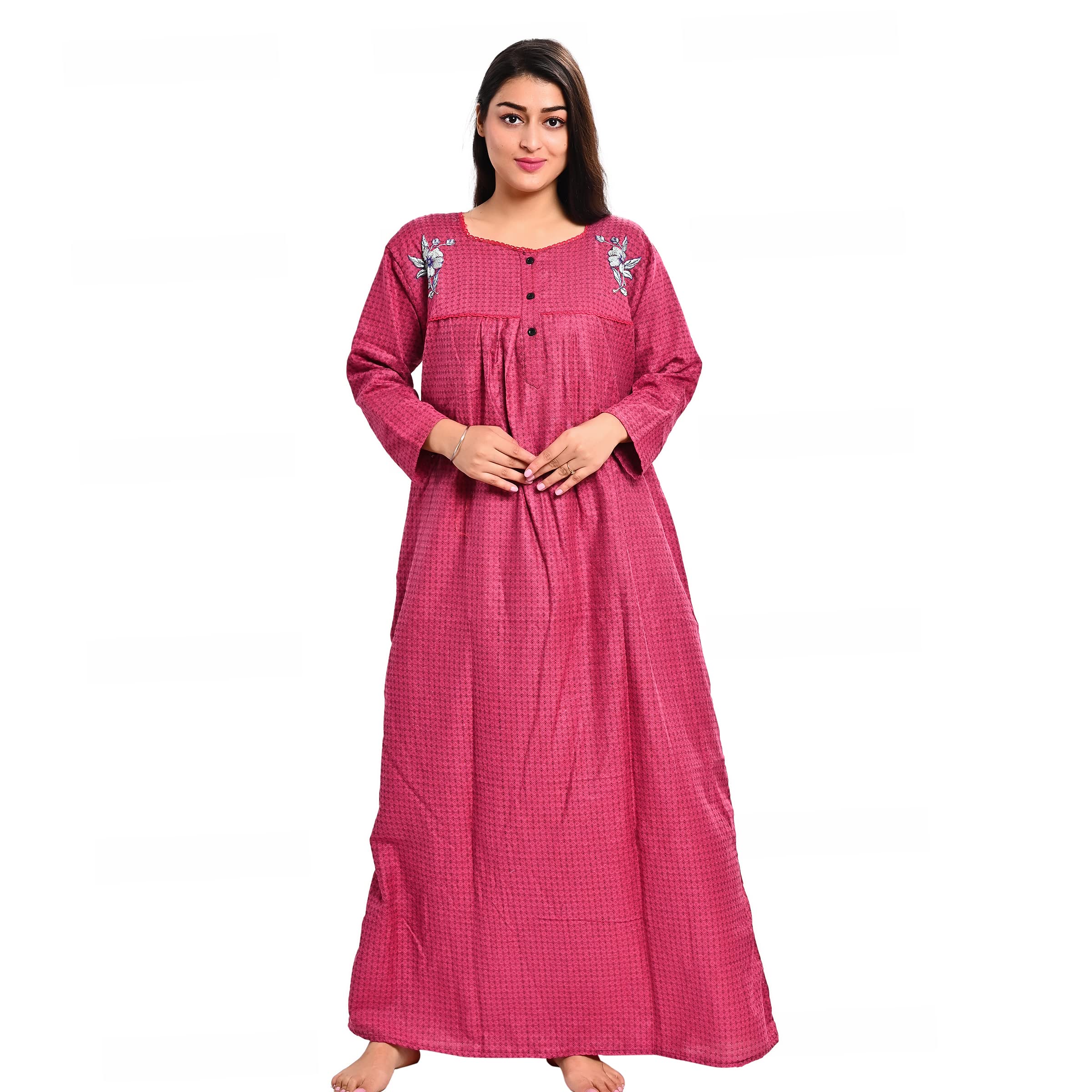 Kripto Katrox Ladies Woollen Winter wear Printed Nighty