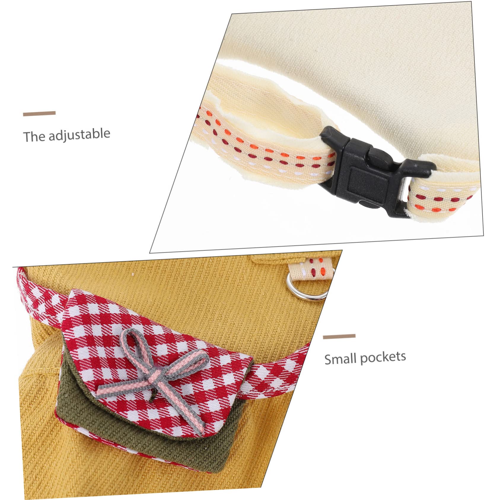 Yardwe Small Pets Adjustable Dress Harness for Hamsters Rabbits and Guinea Pigs Comfortable Costume for Weddings Holidays and Birthdays Fit for Small Animals