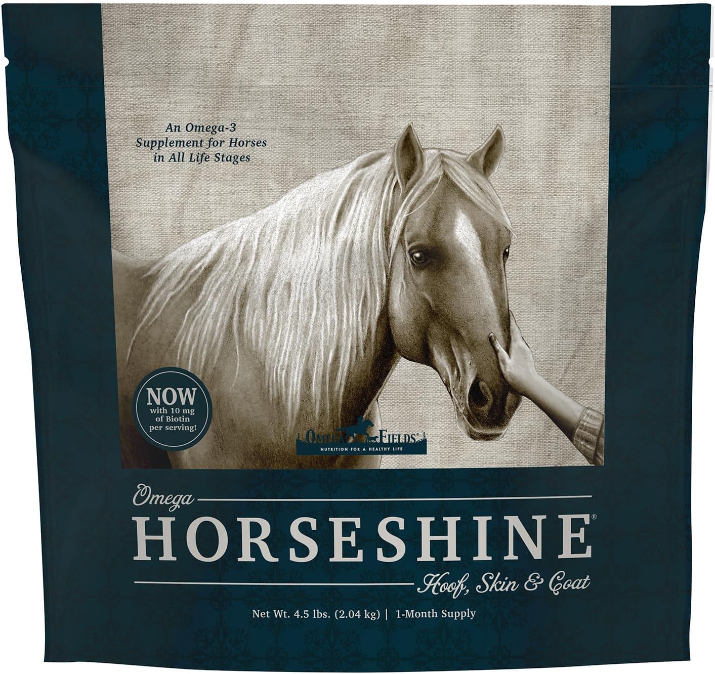Omega Horseshine 3 Supplement, 4.5 Lb, Brown