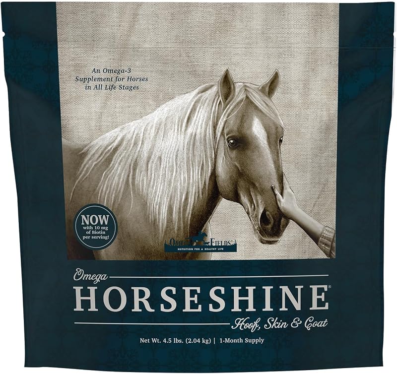 Suplemento de Linhaça com Ômega 3 para Cavalos Omega Horseshine 4,5 lb