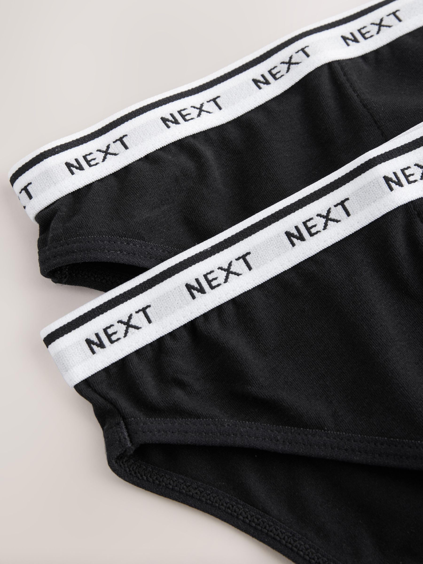 NEXT Mujeres Pack de 2 Braguitas menstruales para Flujo abundante de Pernera Alta Negro 44