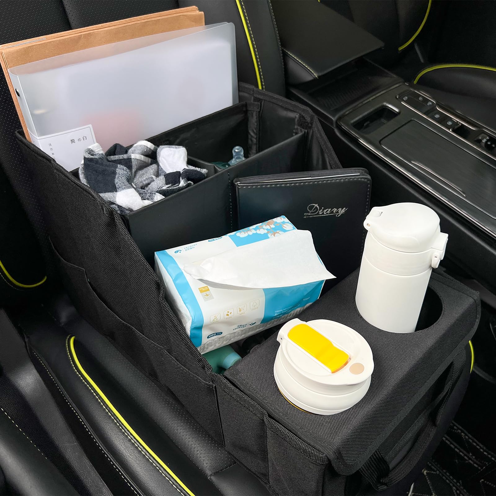 2 Organisateurs De Siège Voiture Avec Sangles Réglables - Rangement Pour Collations, Téléphone, Bouteilles