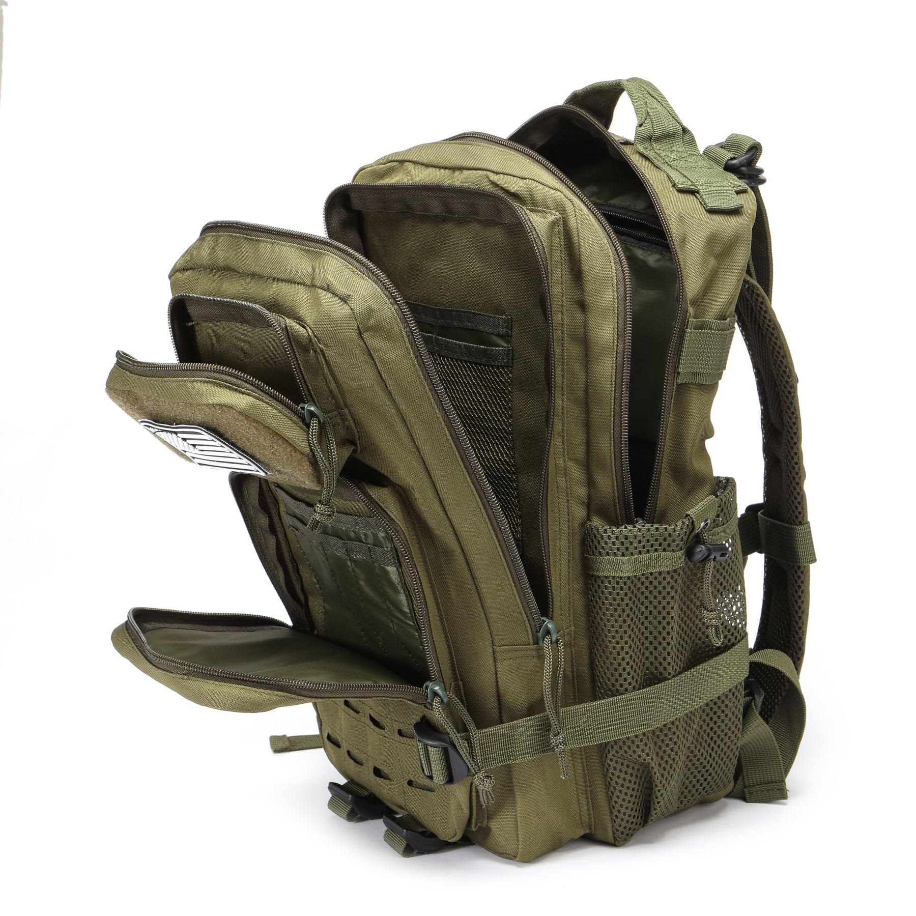 Mochila De 20L Impermeable Con 2 Portabotellas Para Ciclismo Gimnasio Viajes Al Aire Libre Senderismo Pesca Y Compartimento Para Portátil De 13 Pulgadas. (Verde)