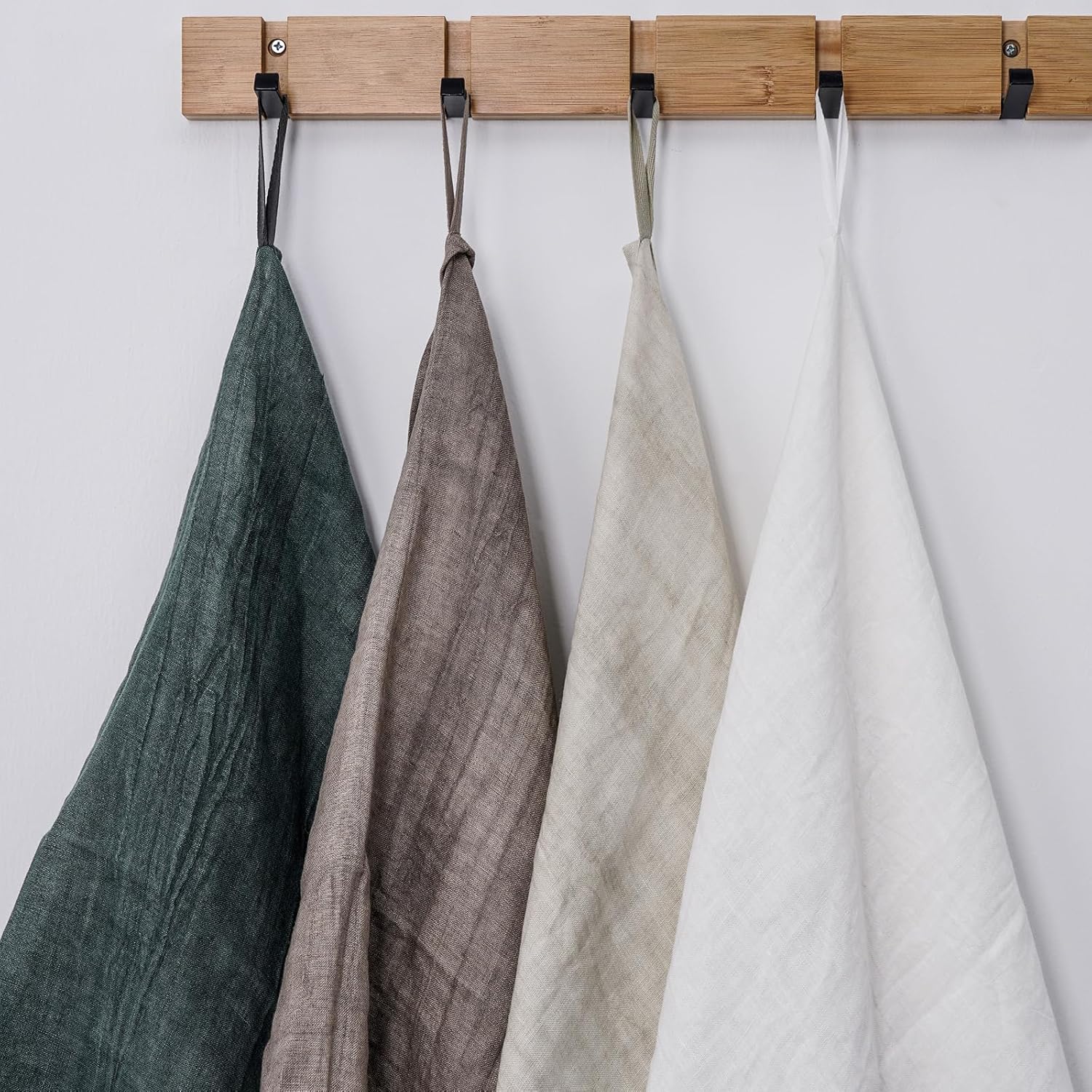 100% Linen Bath Towel 29.5x52 Inch French Flax Linen Quick Dry Towel for Bathroom, Beach, Travel, Sauna, Natural Thin Hair Towel, Khaki - Image 5