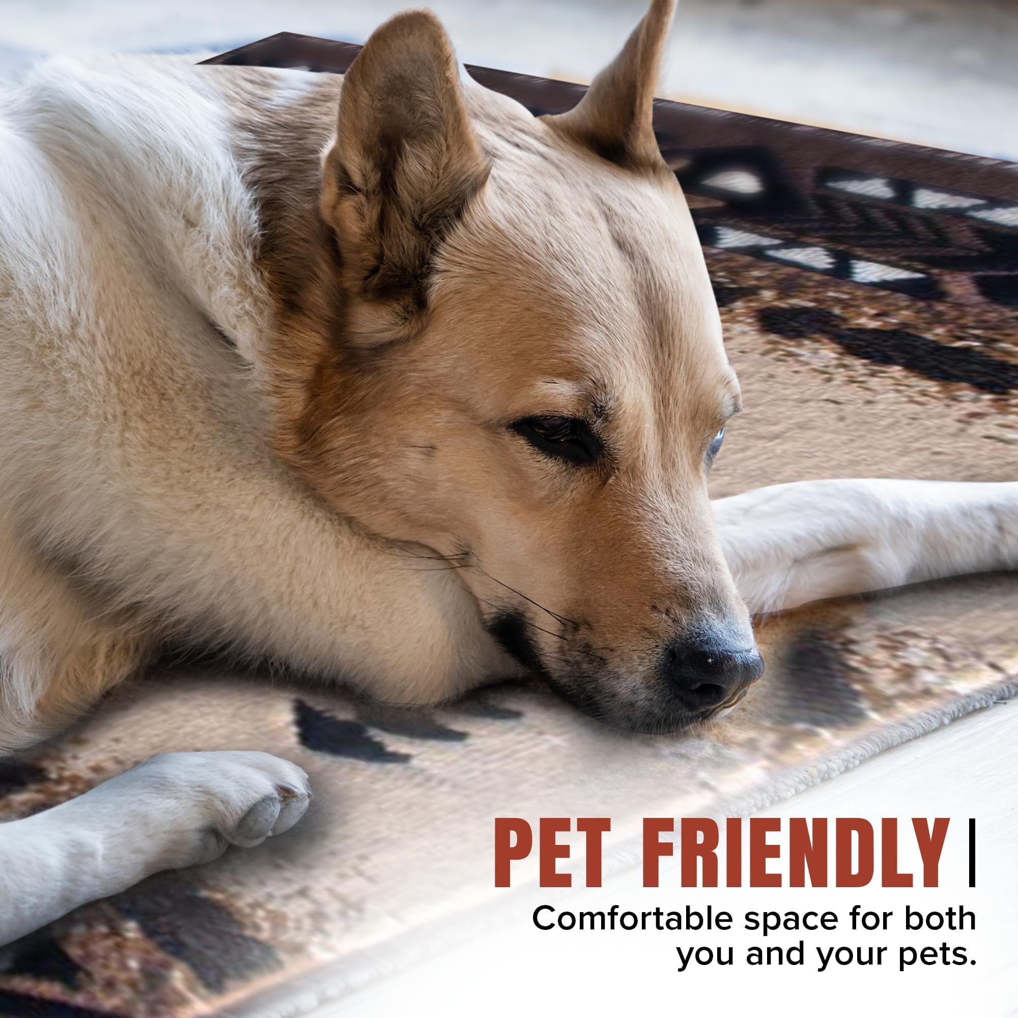 Amazon｜YHSF 南西ネイティブアメリカン エリアラグ C318 - お手入れ