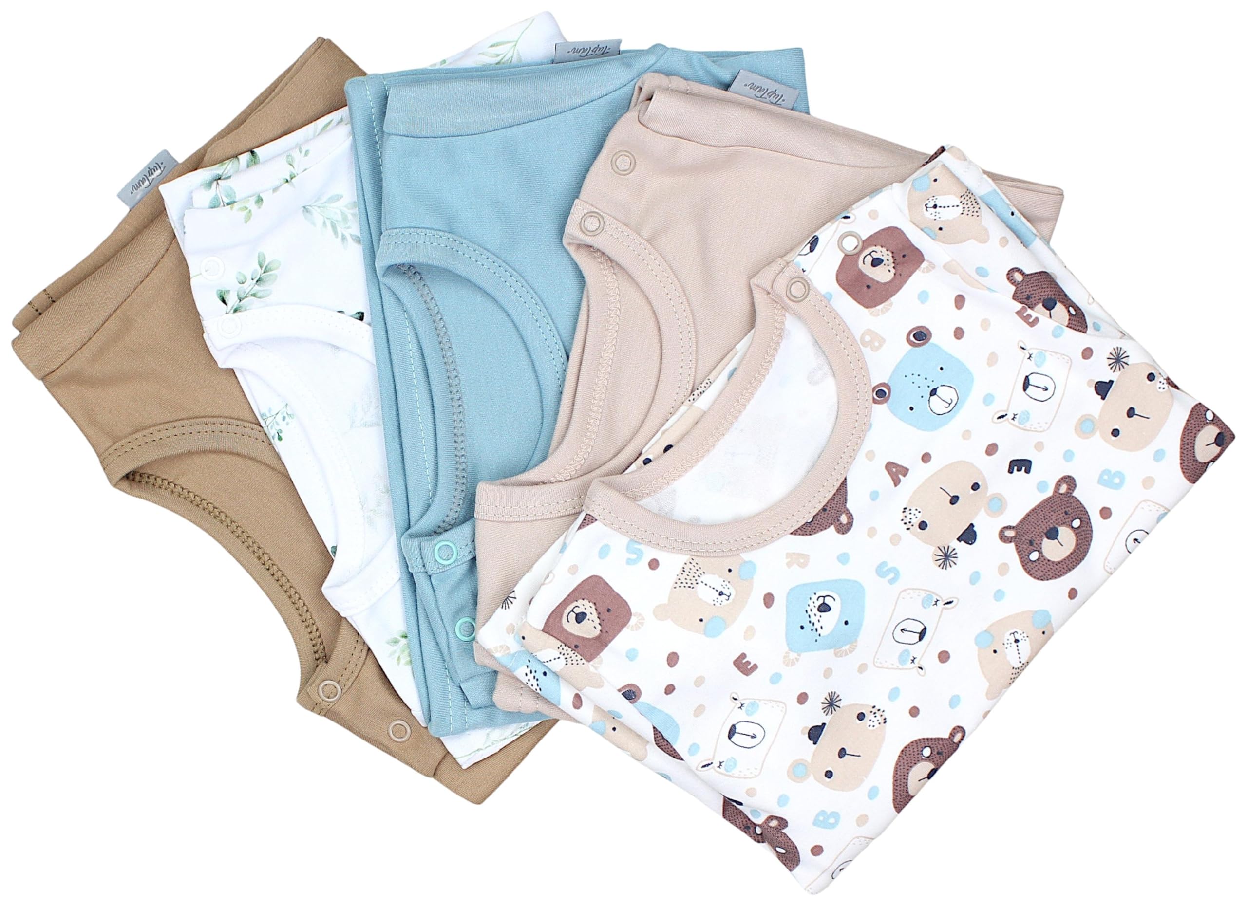 TupTam T-Shirts Bébé avec Manches Courtes, Lot de 5
