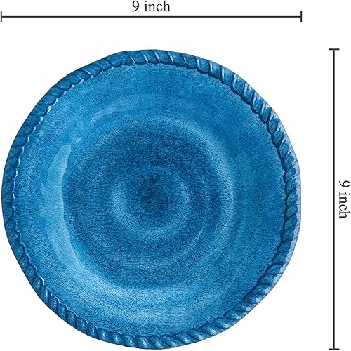 Miniatura 3 de UP ware - Juego de 6 platos de ensalada de melamina, sin BPA, aptos para lavavajillas, platos de ensalada para risotto, pasta y ensalada, platos de