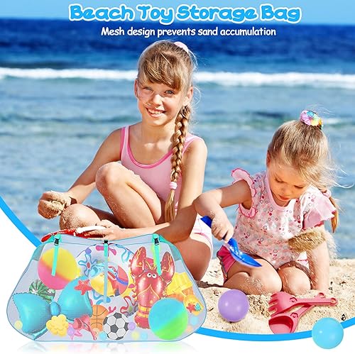 Miniatura 4 de Bolsa de almacenamiento para piscina, 2 unidades, bolsa de natación grande para colgar, accesorios de natación, organizador para inflables,