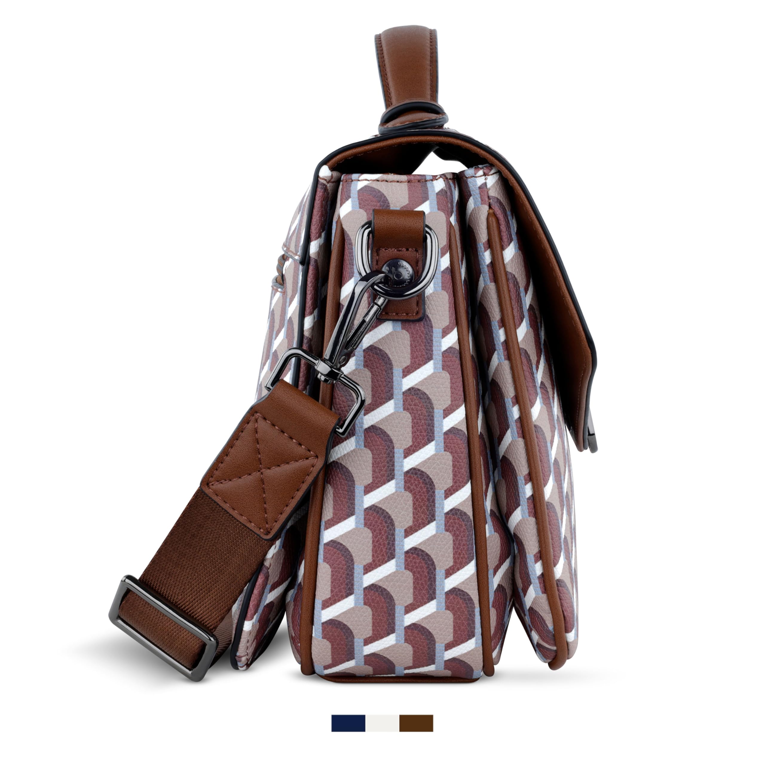 bugatti Ella Classic Bag para mujer, bolso bandolera de piel sintética, bolso de mano