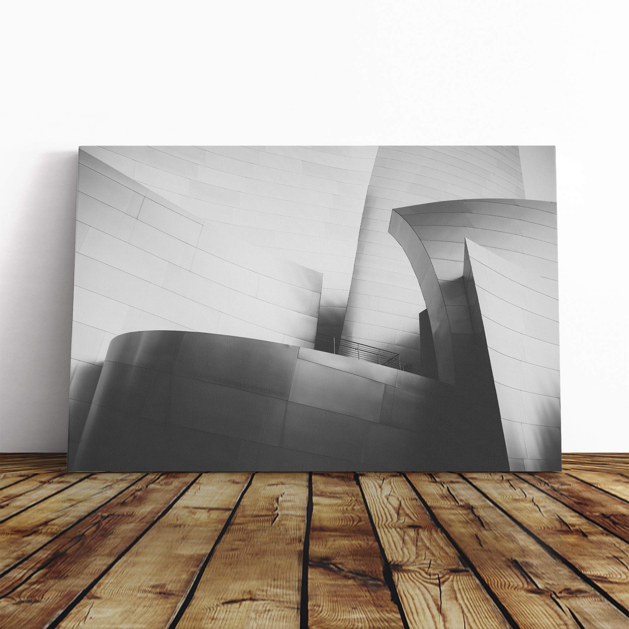 Architecture Ultra Modern (1) Canvas Print | Gallery Wrapped 30mm Frame Wall Art | 24x16 inches | Ready to Hang | Modern Cityscape Picture | Living Room Bedroom Lounge Office