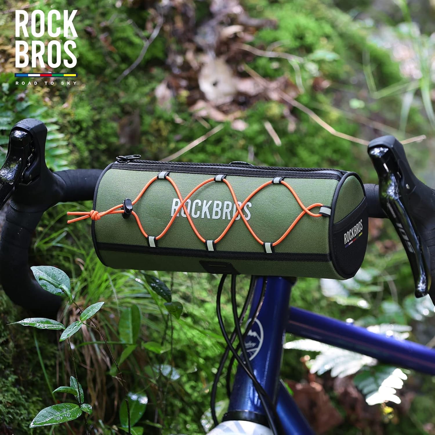 ROCKBROS ROAD TO SKY Bike Handlebar Bag Bicycle Front Bag Bag Storage Bag Lightweight & Sturdy Bicycle Handlebar bag for Road Mountain Bike 2L - Image 2