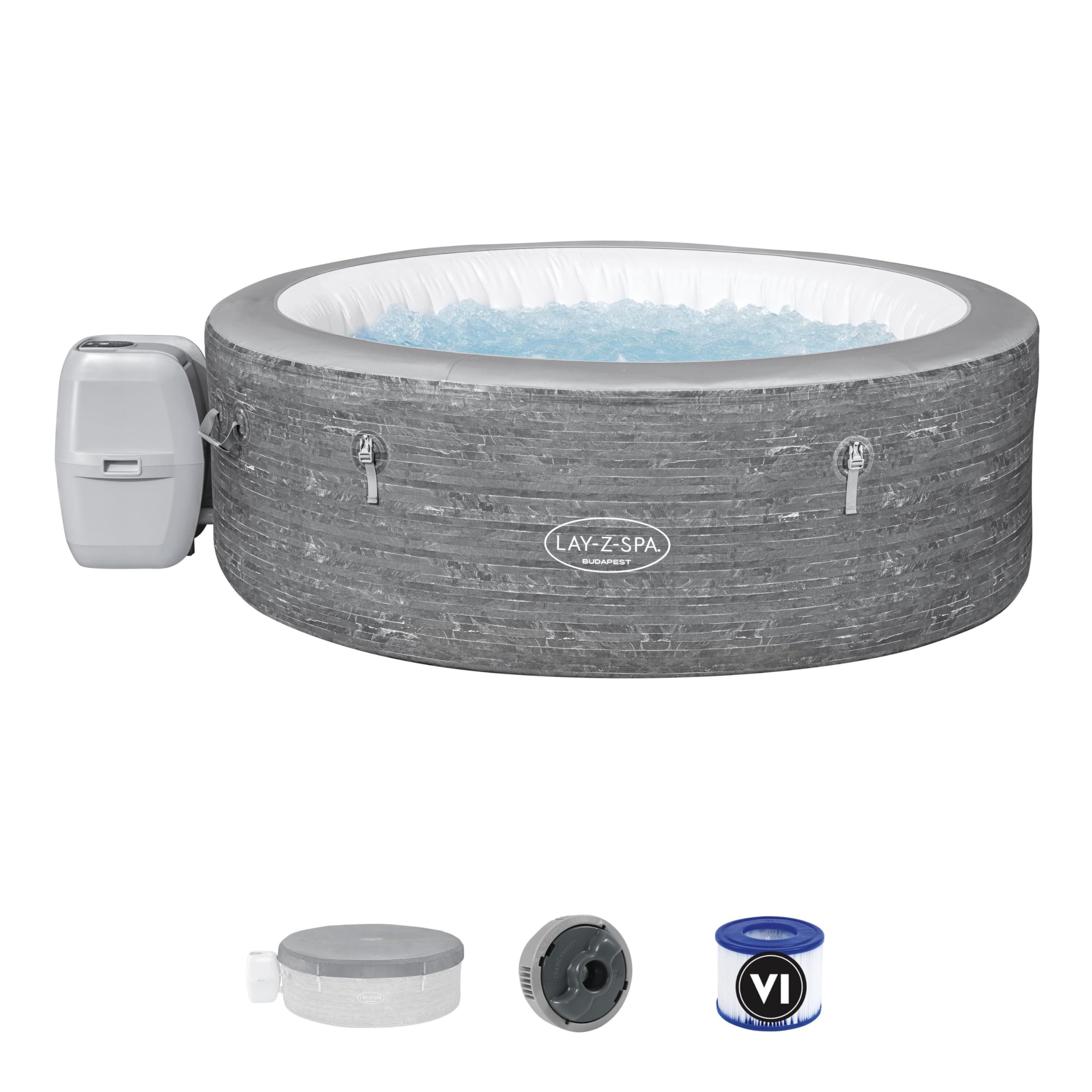 Bestway Spa Gonflable Rond Lay-Z-Spa Budapest AirJet 4-6 Places