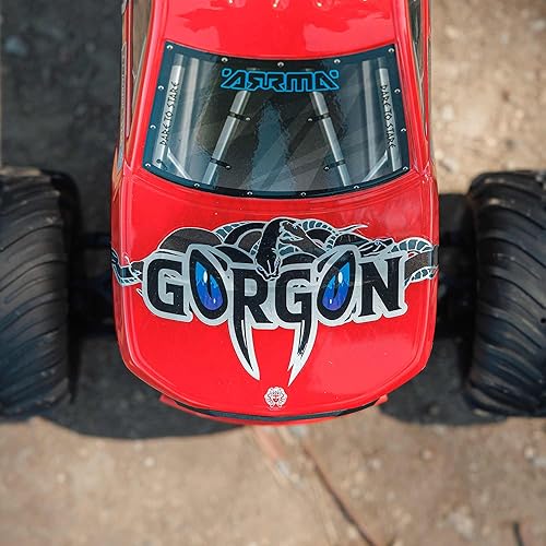 Miniatura 10 de ARRMA Camión RC Gorgon 2 Wheel Drive MT 110 RTR (batería y cargador listos para funcionar incluidos) Smart 3300 7C S120 USB Rojo ARA3230ST2