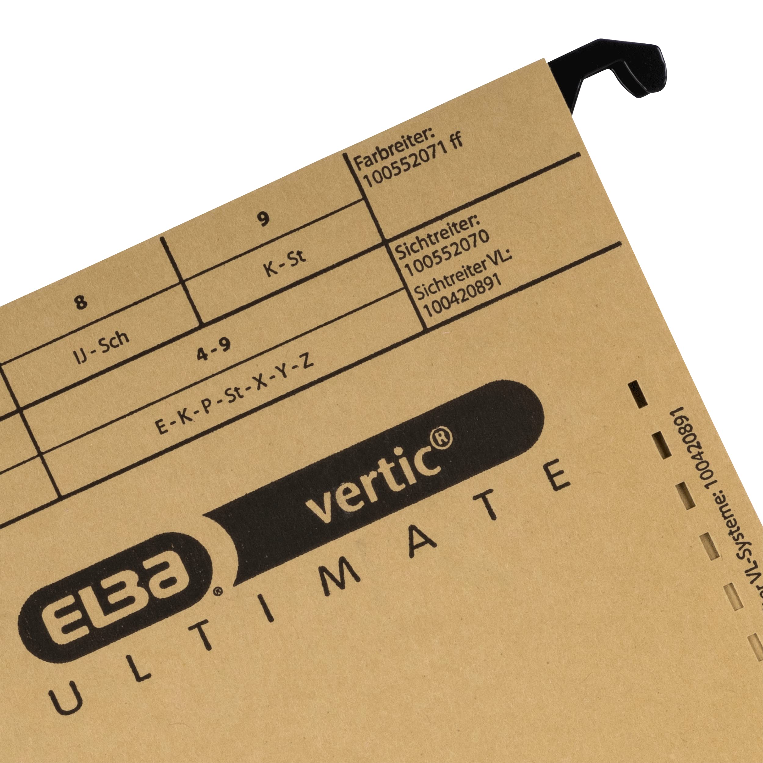 ELBA Hängemappe vertic ULTIMATE, 50er Pack, DIN A4, Recycling-Karton, braun