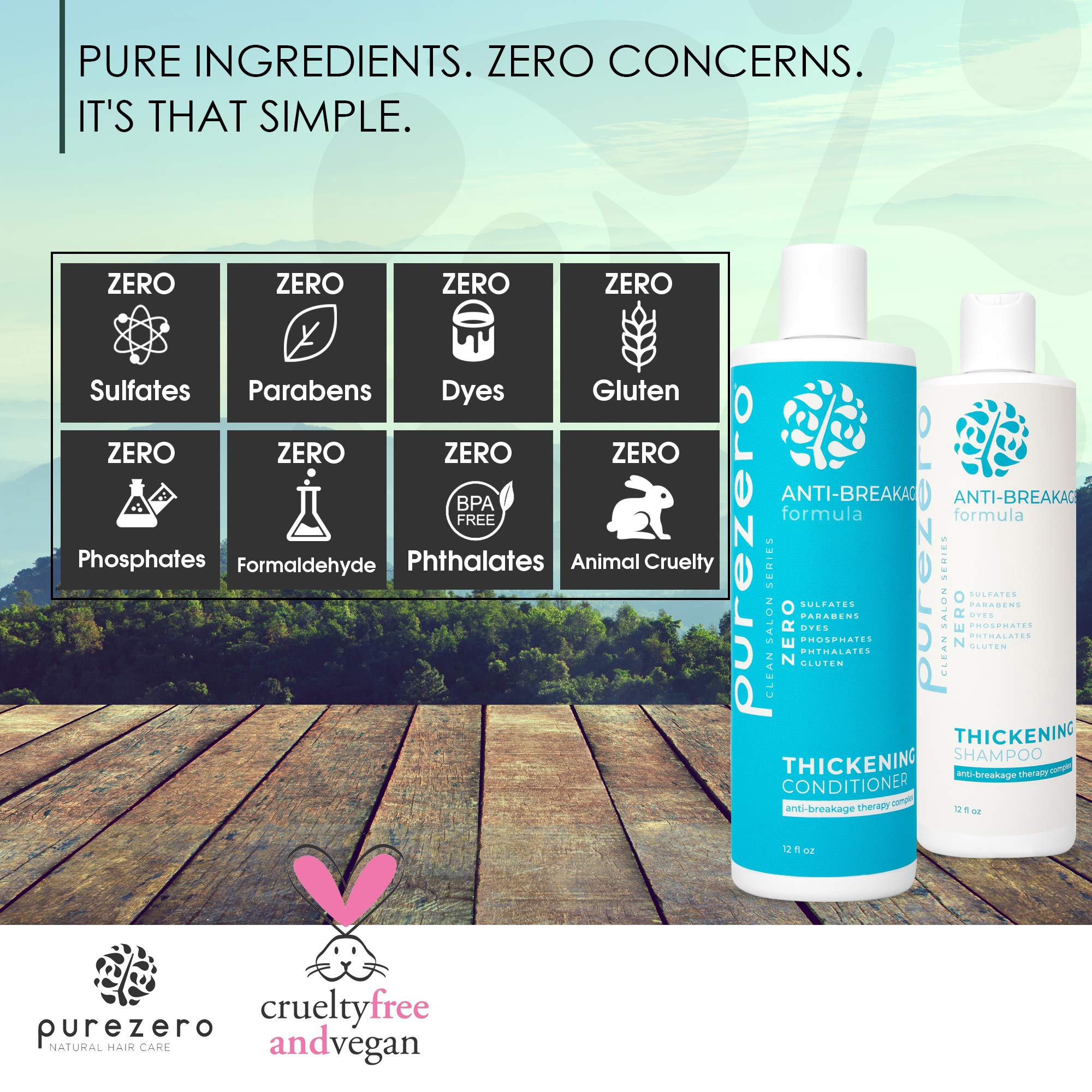 APROTTIE Shampoo ZerO 3本セット Amazon.com : Purezero Anti-Breakage & Thickening Shampoo