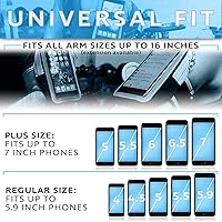 Vista 4 de Sports Armbanand: soporte para Teléfono Celular para brazo con Correa con cierre, bolsa/funda para ejercicio, entrenamiento, Running, para Apple