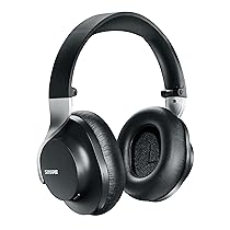 Shure AONIC 40 Over Ear Wireless Bluetooth Rumore di cancellazione con microfono, durata della batteria di 25 ore, iPhone e Android Compatibile, Nero