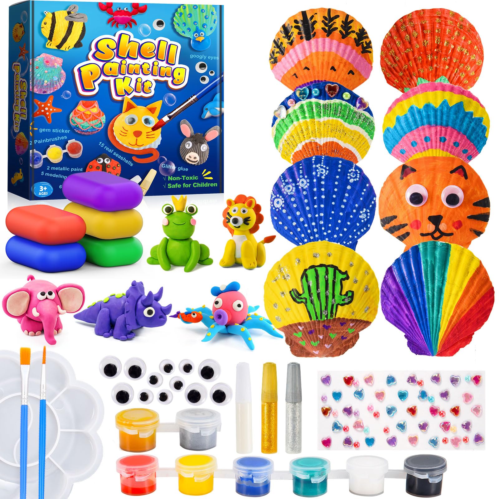 Kit Di Pittura Su Roccia Per Bambini - Crocodile Creek Rock Pets - Coniglio Con 6 Colori E Pennello - 2