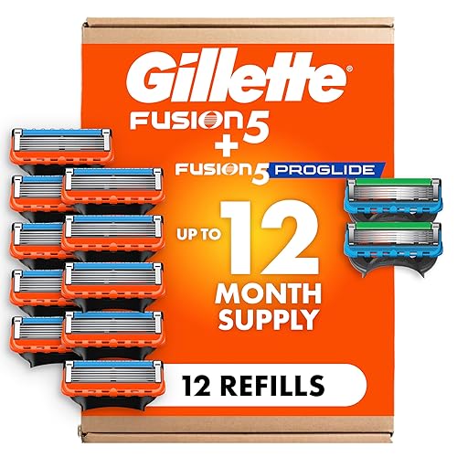 Gillette Fusion5 and ProGlide Men's Razor Blade Refills, 5-Blade Cartridges,