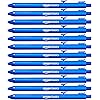 Amazon Basics Retractable Ballpoint Pens, Smooth Writing, Blue, 12-Pack
