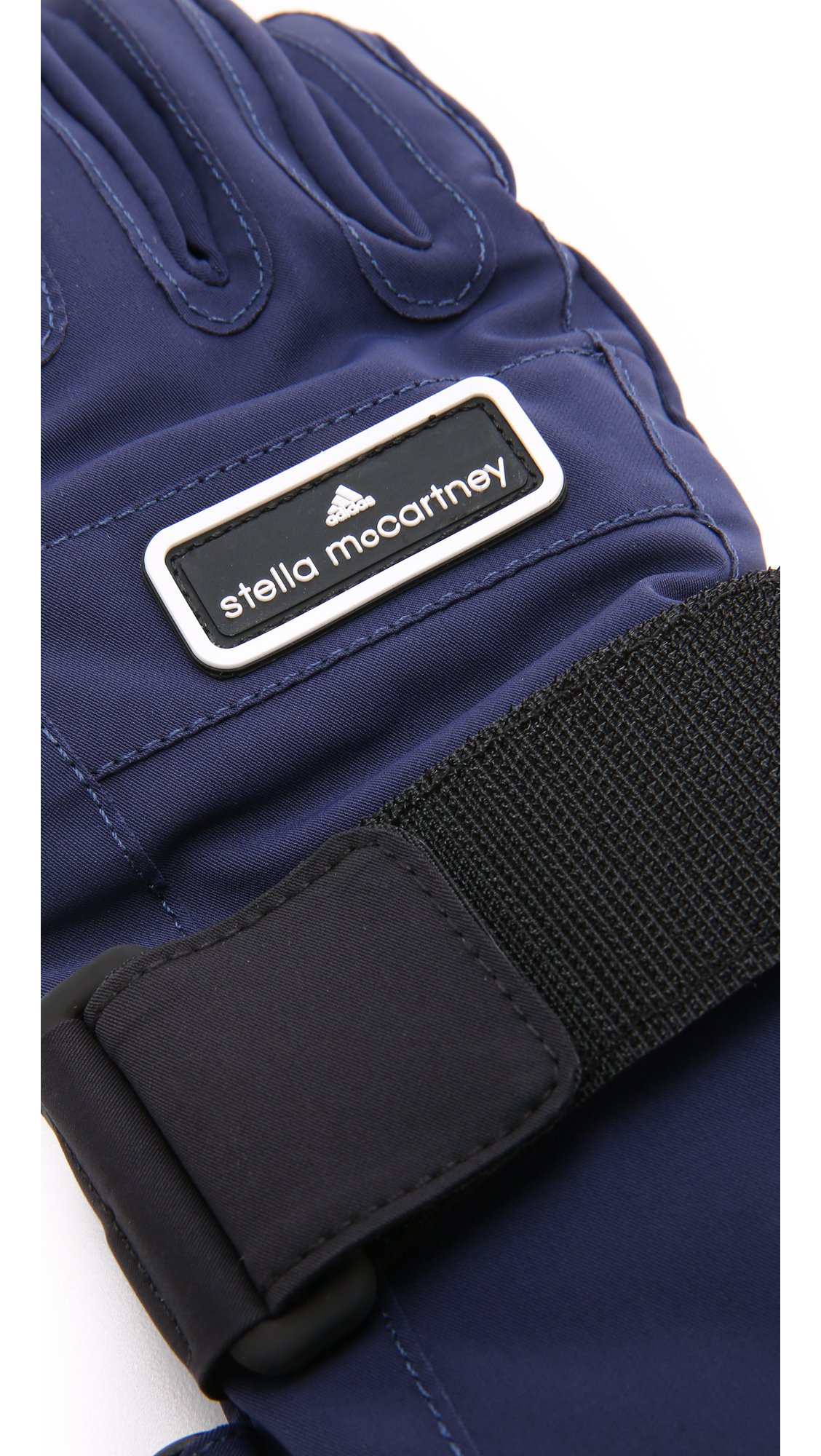 adidas by Stella McCartney Women's Ski Gloves, Ink Navy/Black, 8