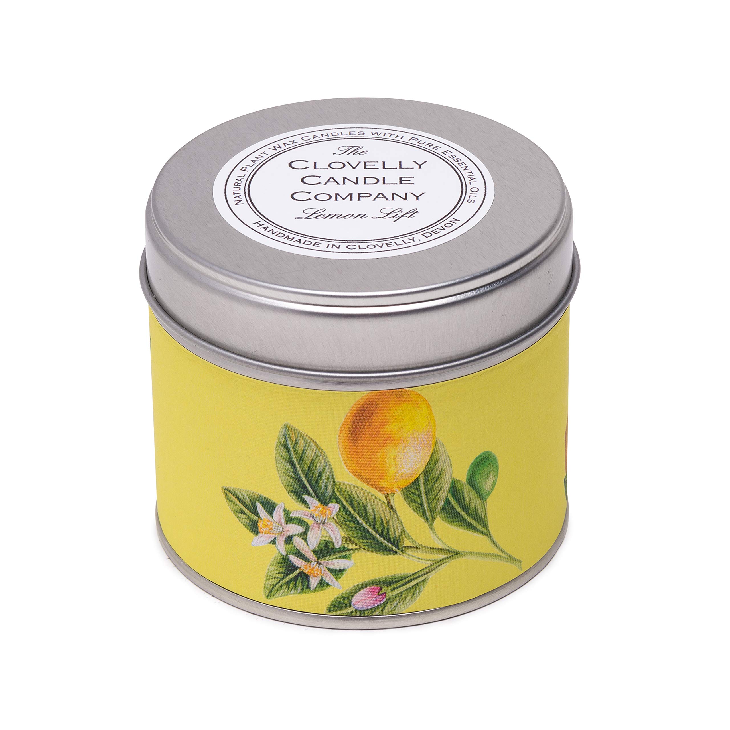 THE CLOVELLY SOAP CO.Co Handmade Natural Scented Lemon Lift Aromatherapy Soy Wax Vegan Candle