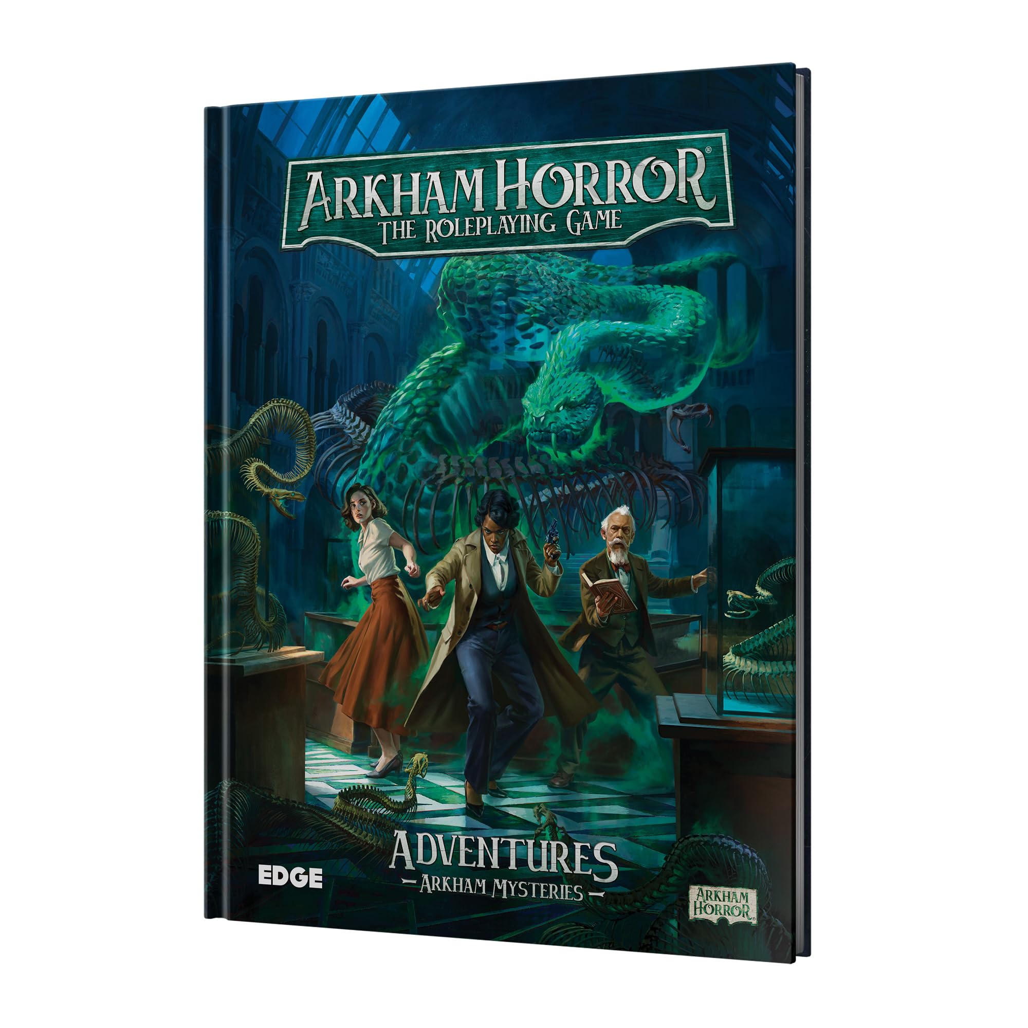 Arkham Horror The Roleplaying Game Arkham Mysteries Adventure Book - Three Standalone Scenarios, Immersive RPG for Kids & Adults, Ages 14+, 2-6 Players, 1+ Hour Playtime, Made by EDGE Studio