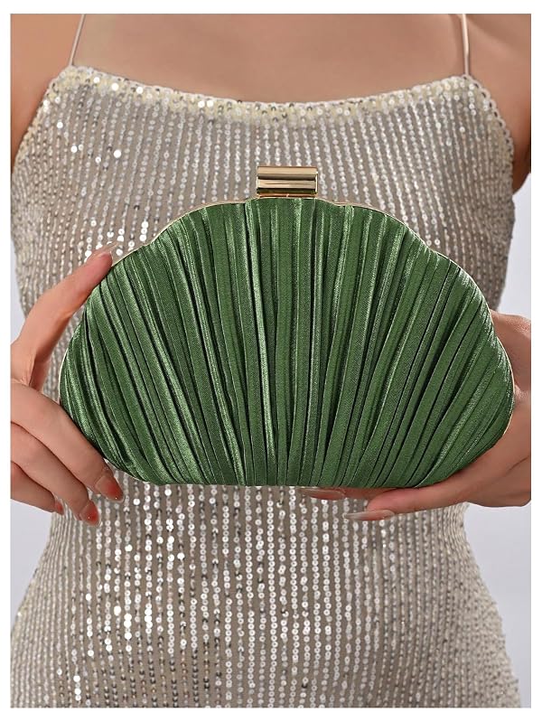 QWINEE Women's Shell Shaped Clutch Purse Seashell Purse Evening Bag by QWINEE - Used condition - Image 2