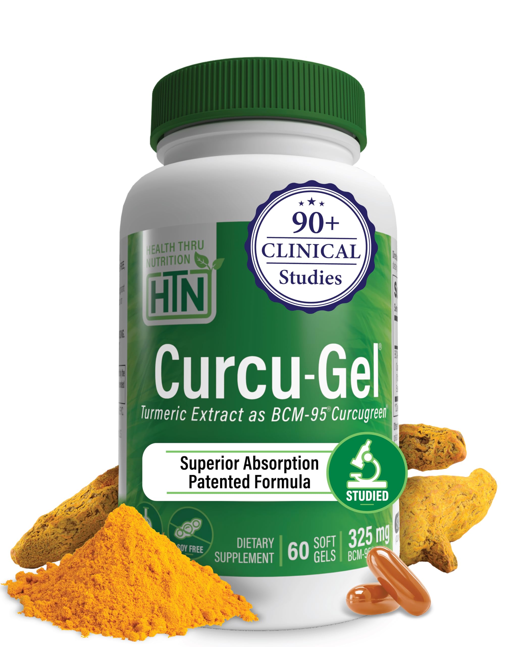 Amazon | Health Thru Nutrition Curcu-ゲル325Mg Bcm-95高吸収性