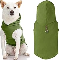 Vista 10 de Gooby, vestimenta chaleco para perros para clima frío para todos los días con capucha para perros pequeños, XL, Gris