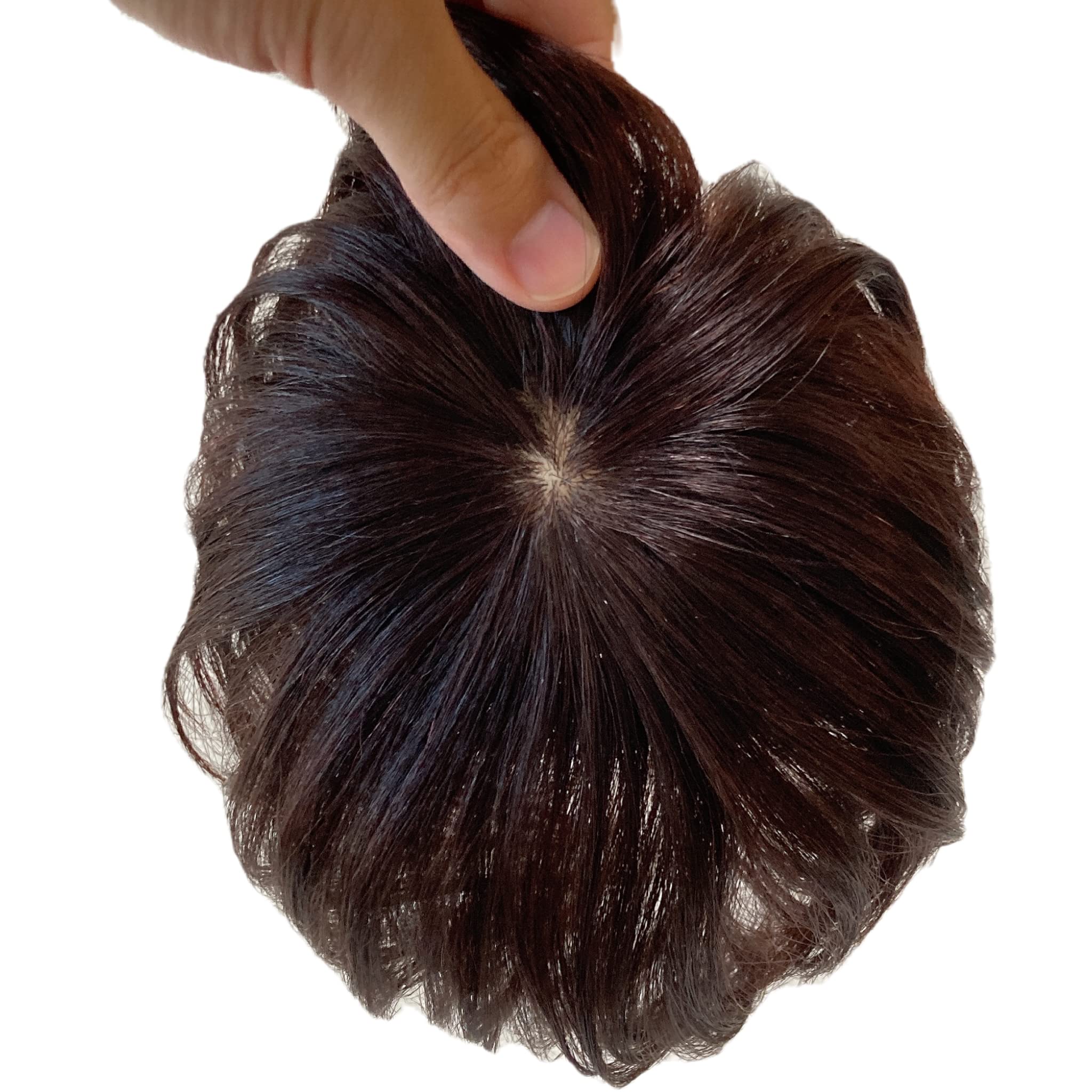 Amazon.co.jp: Luce brillare ヘアピース 人毛 部分ウィッグ かつら 