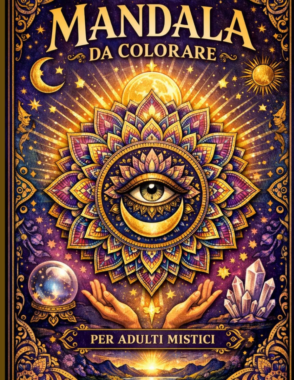 mandala da colorare per adulti mistici: Colora la tua energia, risveglia la tua luce