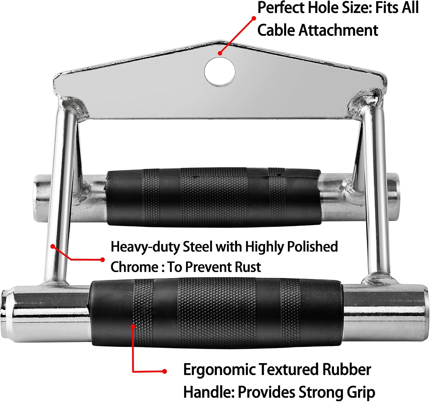 ZOVOTA Cable Machine Attachment Exercise Handle Pull Down Rowing Handle Weightlifting Accessory for Gym Home…