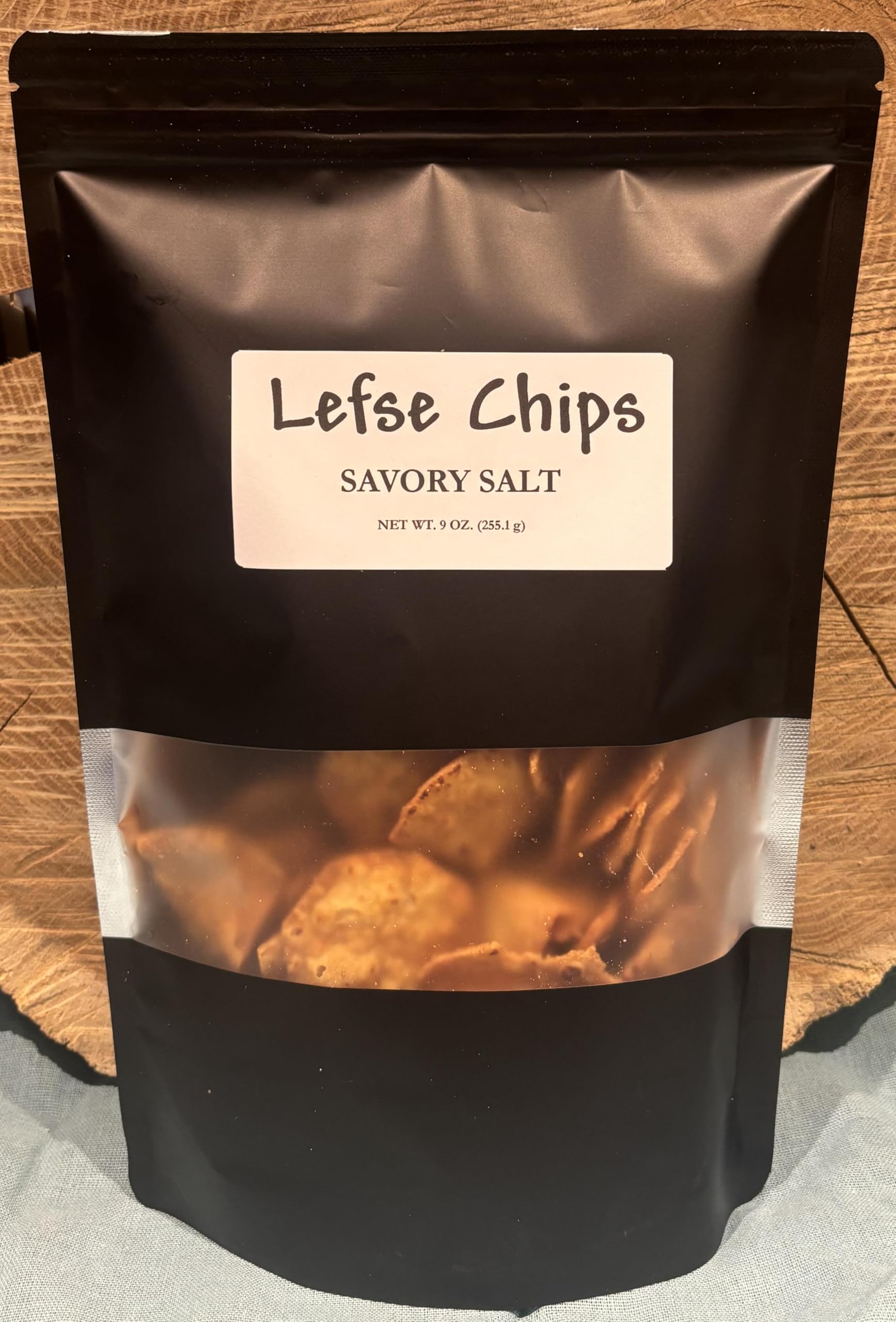 Lefse Chips, Choose one of 3 Flavors: Cinnamon Sweet, Savory Salt, Cool Ranch, 9 oz each (9oz Savory Salt)