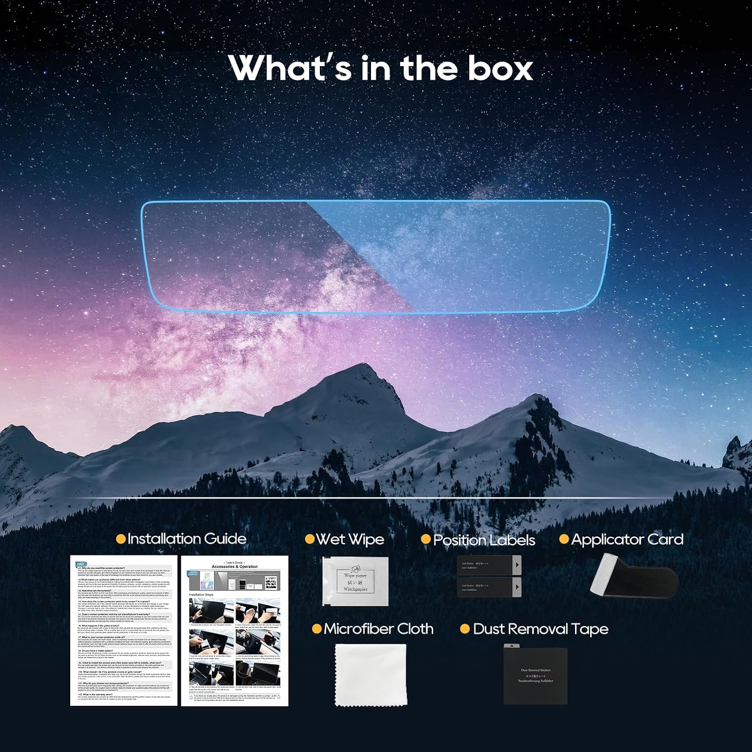 LFOTPP 2026 Grand Highlander Screen Protector 2024 2025 2026 Toyota Grand Highlander [XLE/Limited/Platinum] [Rearview Mirror] [Anti-Reflection Plastic] - 2024 2025 2026 Grand Highlander Accessories