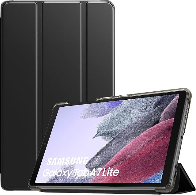TiMOVO Case for Samsung Galaxy Tab A7 Lite 8.7 2021 (SM-T220/ T225/T227), Slim Lightweight Translucent Frosted Hard Back Tri-fold Protective Cover Shell for Galaxy Tab A7 Lite 8.7 inch Tablet 2021