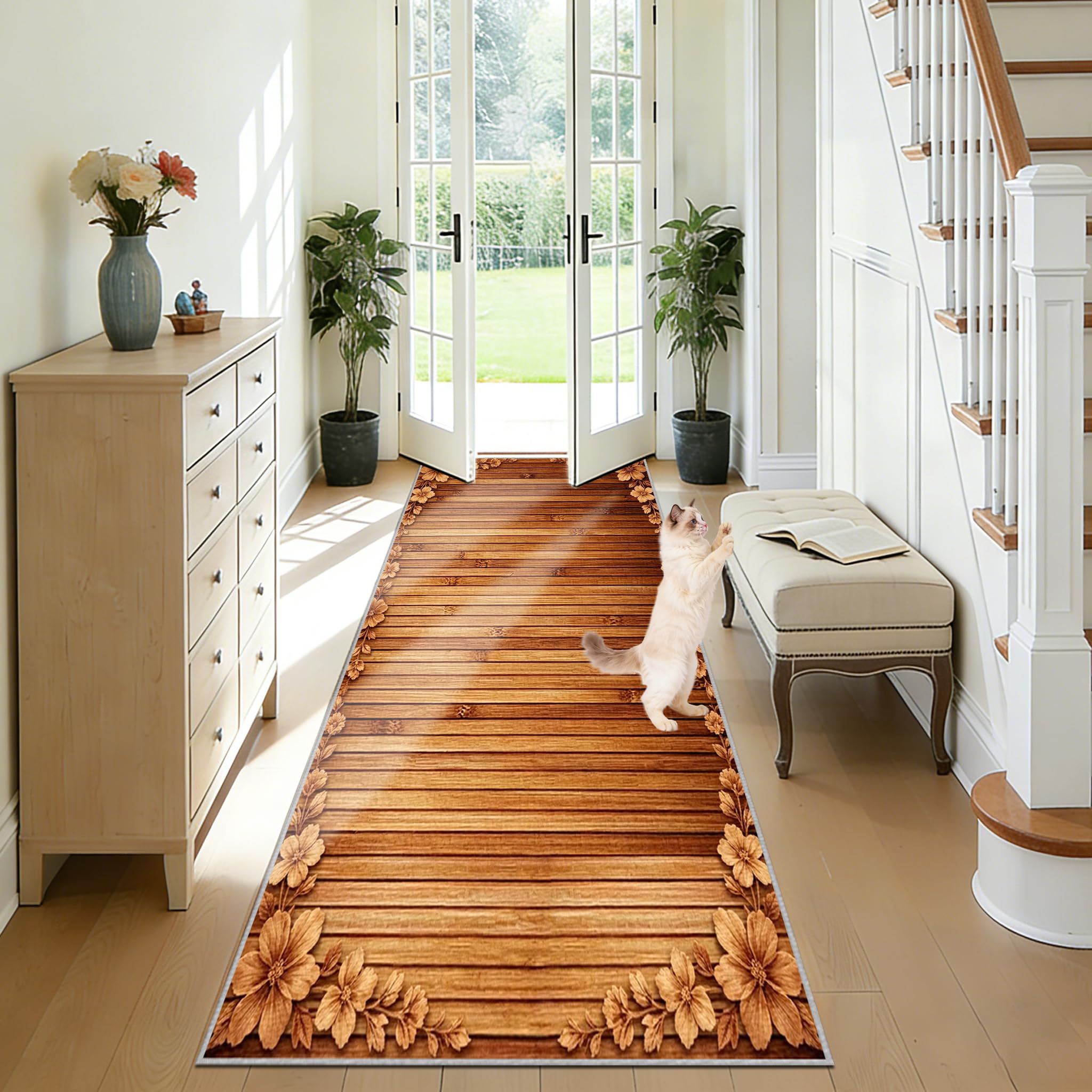 Tapis de sol d'entrée lavable pour garder une maison propre et sans taches