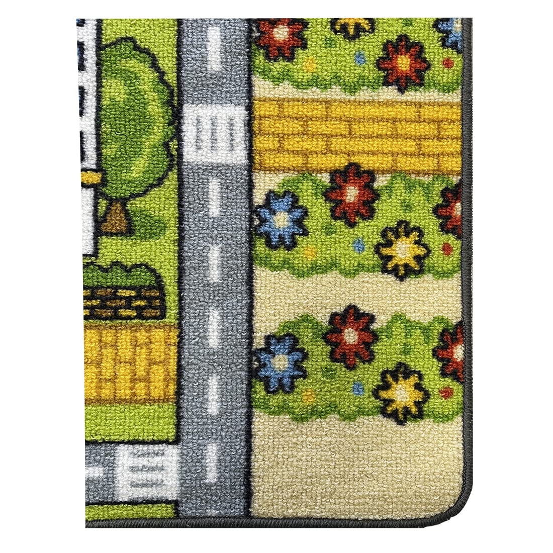 Acomoda Textil – Alfombra Infantil Ciudad Carretera para Jugar con Coches. Alfombra Antideslizante, Plegable y Acolchada. (Modelo B, 90x133 cm)
