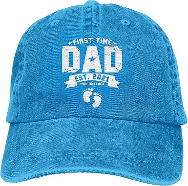 AOOEDM Unisex Adulthood First Time Dad Est 2021 Wish Me Luck Summer Fashion  Cappelli da Cowboy : Amazon.it: Abbigliamento
