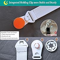 Vista 5 de Bed Sheet Straps, 4 PCS/16 Clips Fitted Sheet Straps, Adjustable Elastic Suspenders Gripper Sheet Holders Keep Sheets Firm & Tight, Easy-to-Install