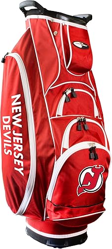 Vista 19 de Team Golf NHL - Divisor de club ligero de 10 vías, soporte de acción de resorte, bolsillo enfriador aislado, guante de velcro y soporte