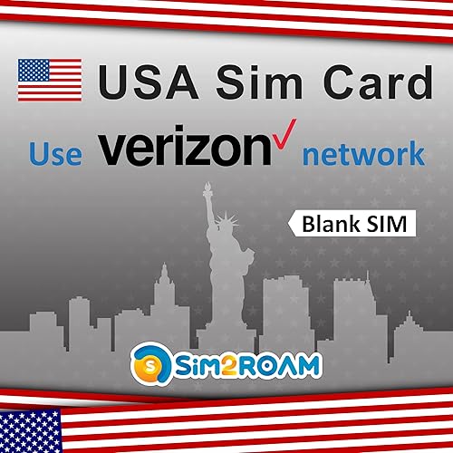 Tarjeta SIM en blanco Verizon de EE. UU. Datos de alta velocidad, llamadas nacionales de EE. UU., llamadas internacionalestextos Plan de 28 días