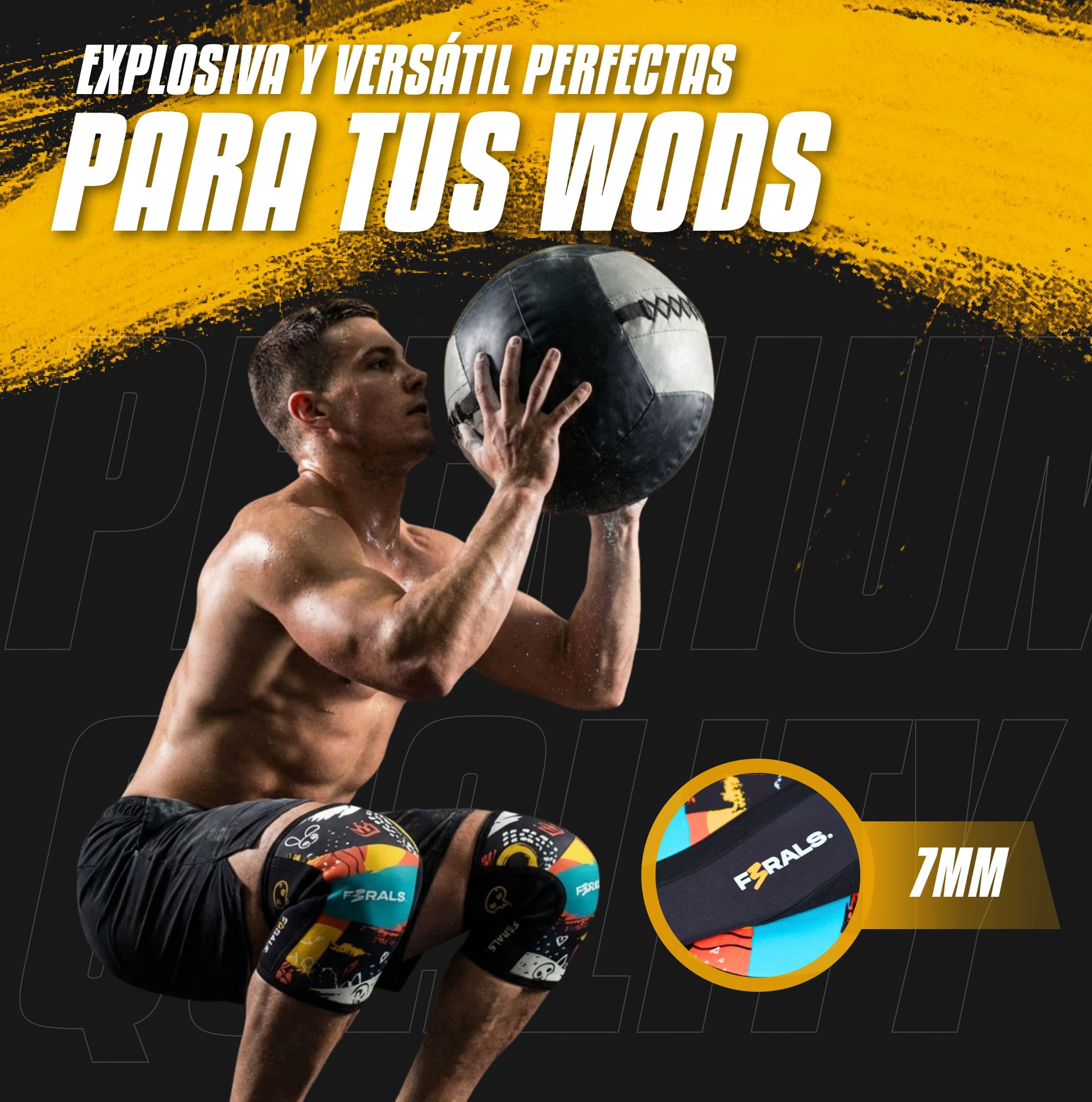 Rodilleras Neopreno 7mm | Cross Training y Powerlifting - Soporte Ajustable para Gym - Protección Deportiva Knee Support