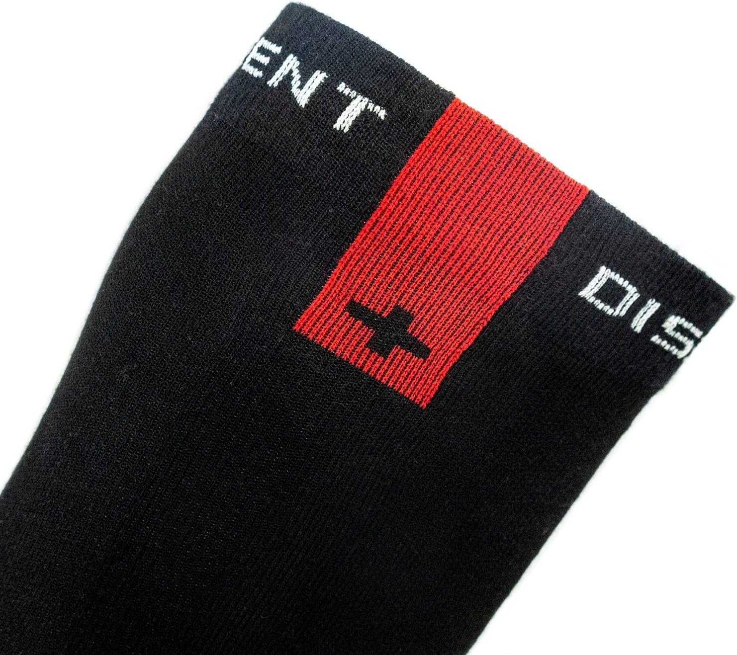 DISSENT Unisex Adults IQ Fit Ultimate Ultra-Thin High-Performance Warm Over the Calf Merino Wool Ski Socks