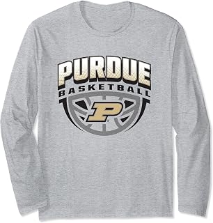 Purdue Boilermakers Basketball Dribble Officially Licensed Long Sleeve T-Shirt