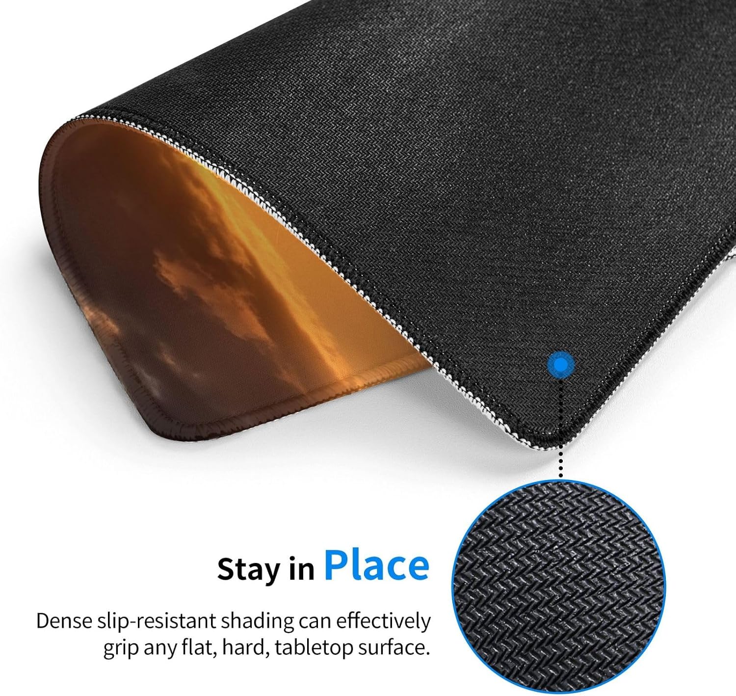 Mouse-pad Square Waterproof Non-Slip Rubber Base Mouse-padpads Washable Computer Mouse-pad Mat Sunset Hawaii Beach Print Travel Mouse-padpad for Laptop Office Desk Accessories 8.3 x 10.3 in image 3