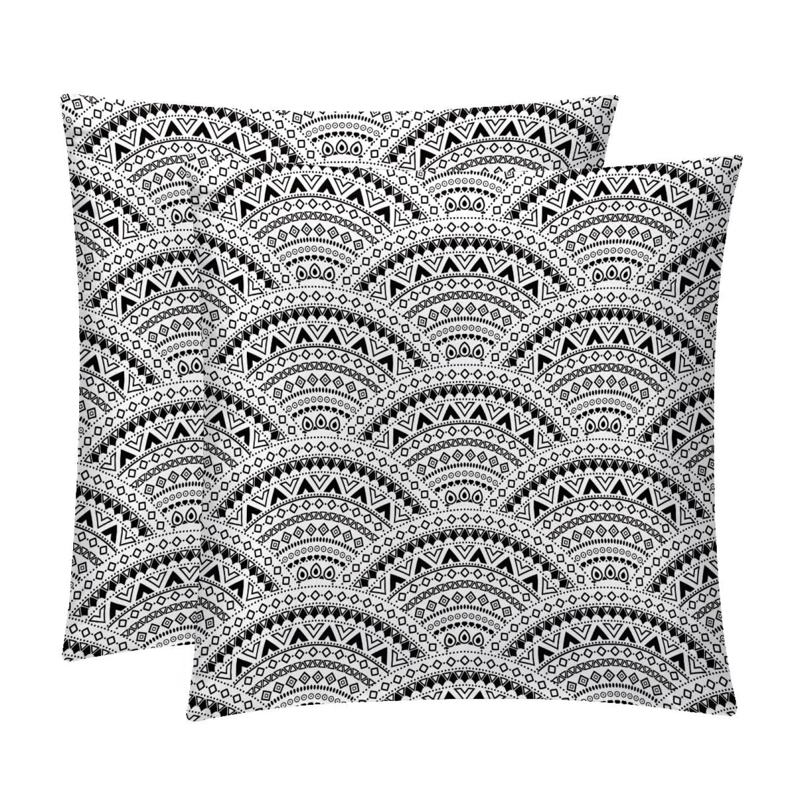 TDGKPZ Mandala Scales Throw Pillow Covers 2 Pack Cushion Cases Decorative Pillow Cases Home Decor 50x50cm